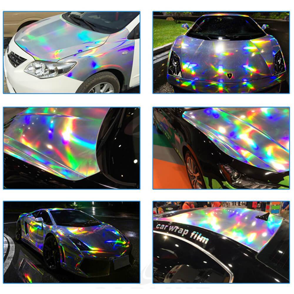 Holographic Chrome Wrap - Silver