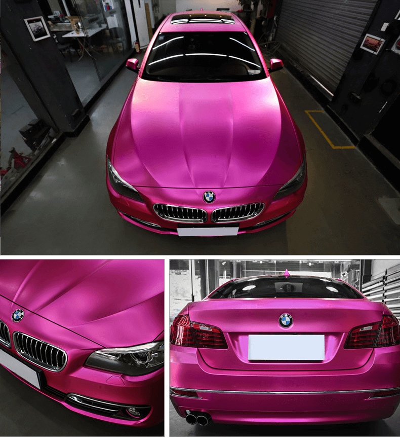 Rose Red Matte Chrome Wrap
