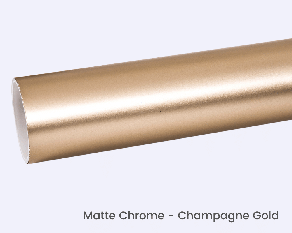 Satin Chrome Silk Champagne Gold Vinyl Wrap – vinylfrog