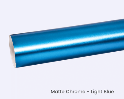 Matte Chrome Light Blue Vinyl Car Wrap