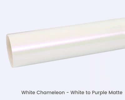 White Chameleon White to Purple Matte vinyl wrap film