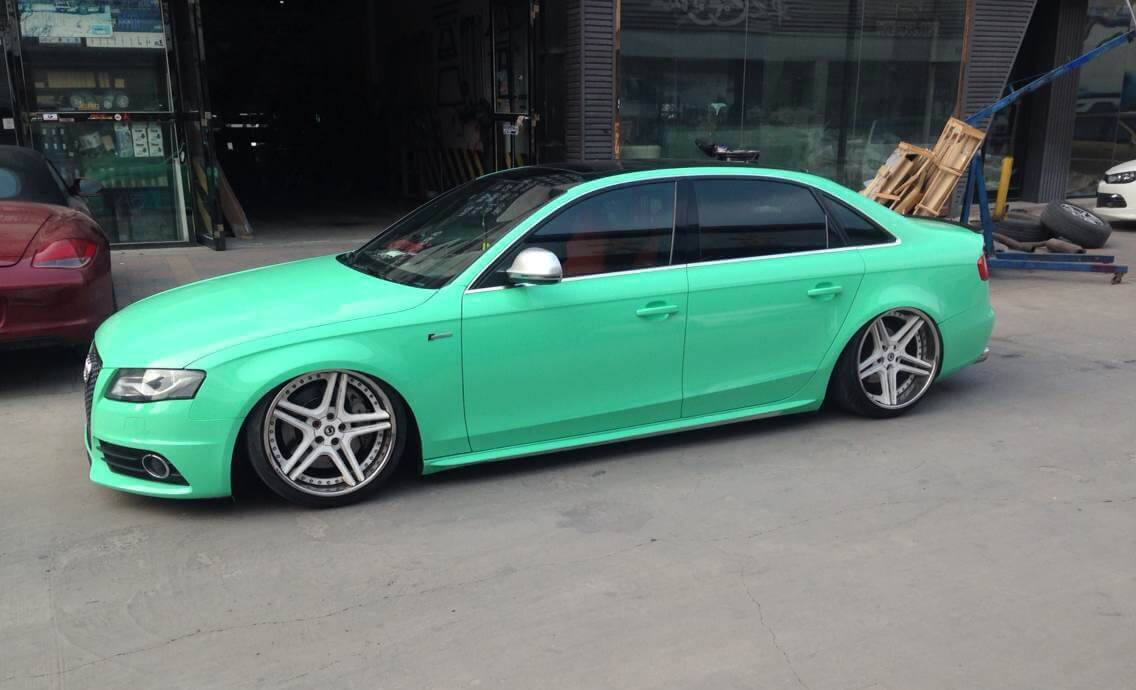 Mint Green Gloss Crystal Wrap