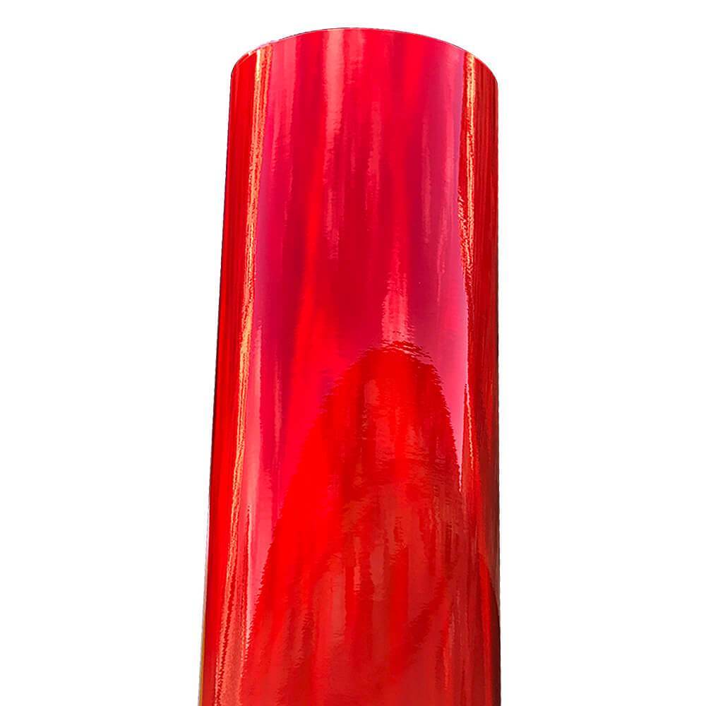 Holographic Chrome Wrap - Red
