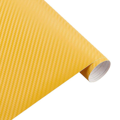yellow 3d carbon fiber wrap