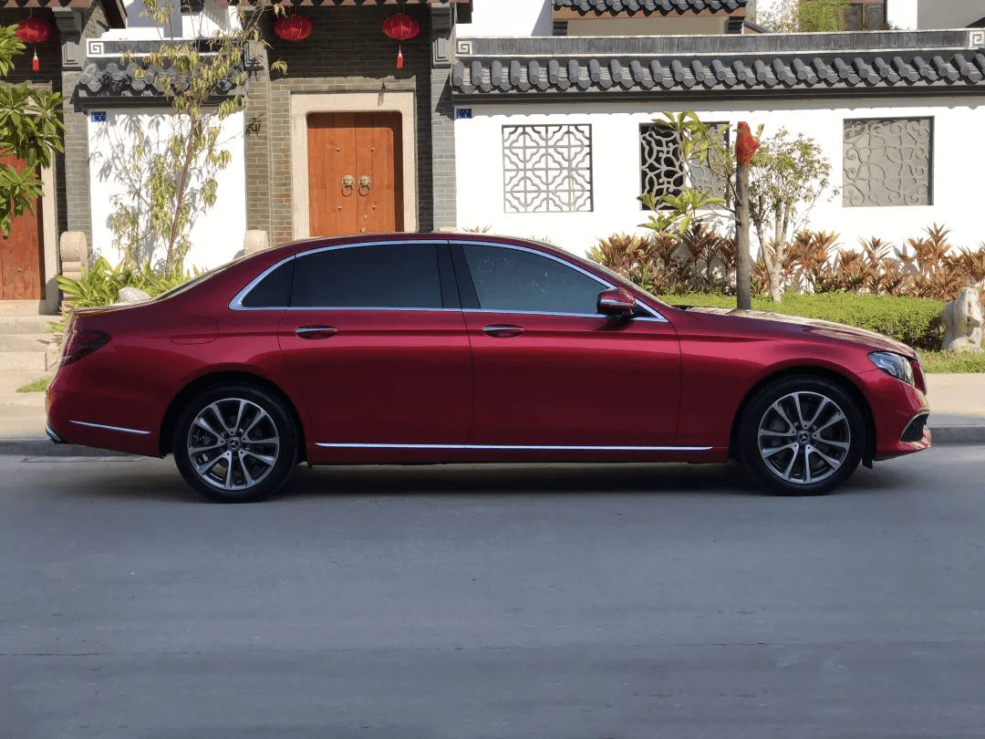 Mercedes Benz Wrapped Red Vinyl Wrap