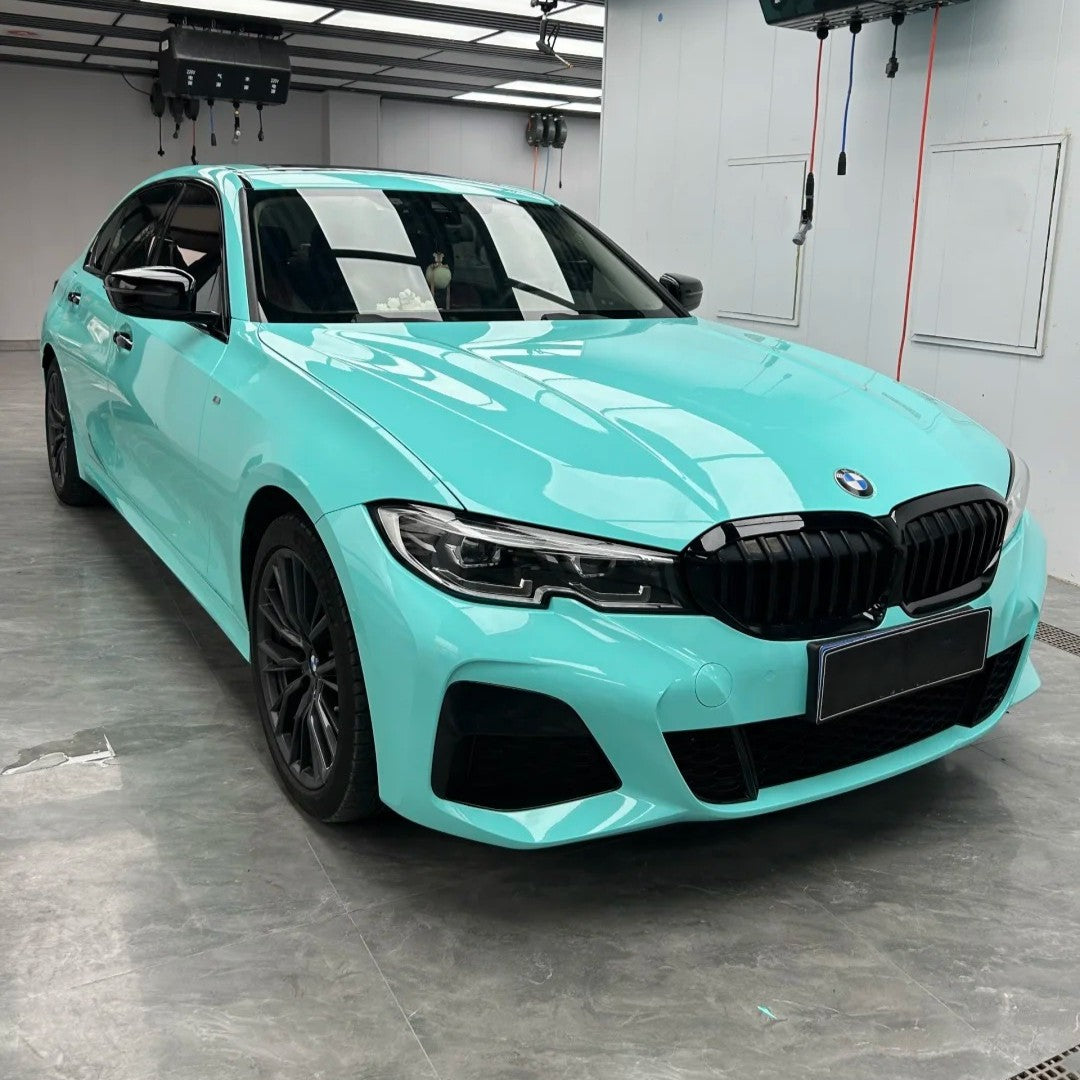Gloss Tiffany Blue BMW Car Wrap