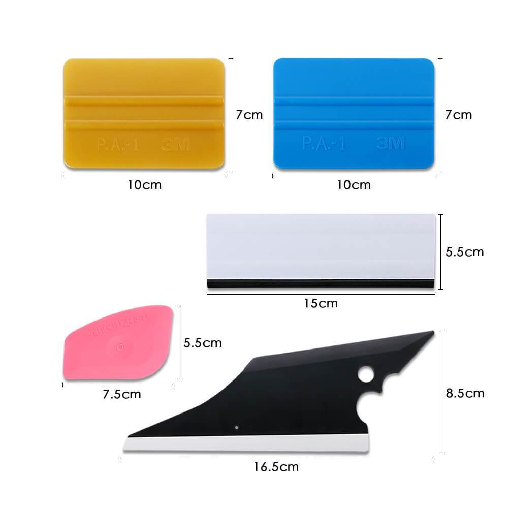 5Pcs Car Squeegees Vinyl Film Wrap Tools Kits