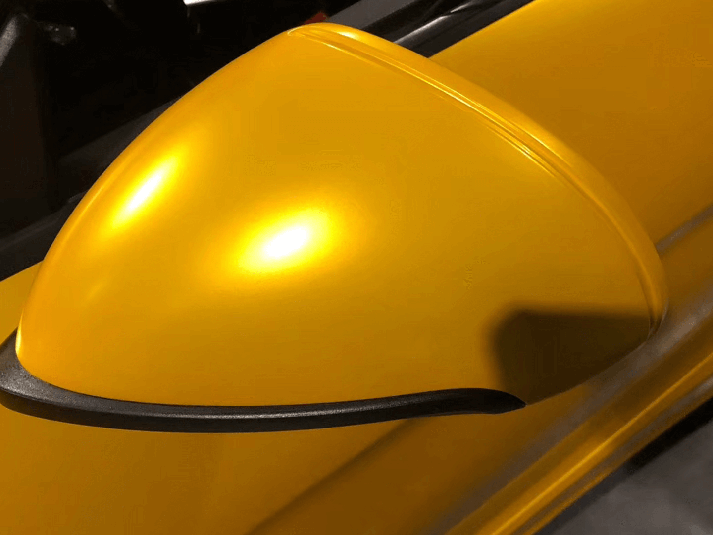 Yellow Matte Metallic Wrap