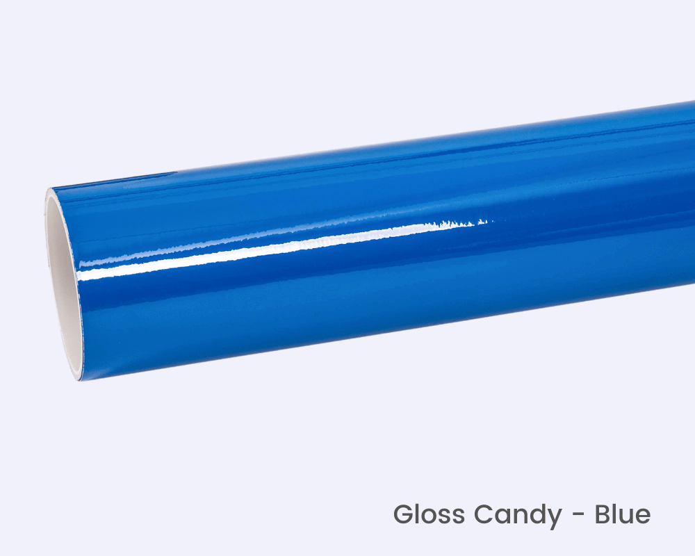 High Gloss Candy Blue Vinyl Wrap