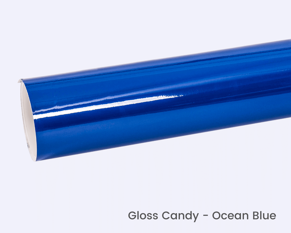 High Gloss Candy Ocean Blue Vinyl Wrap