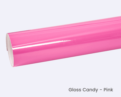 High Gloss Candy Pink Vinyl Wrap