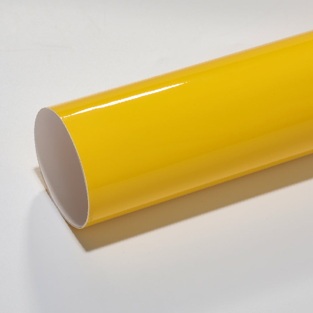 yellow gloss crystal vinyl wrap
