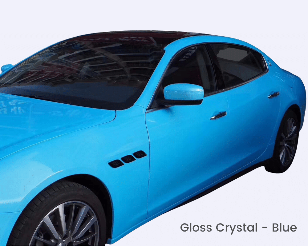 Blue Gloss Crystal Wrap