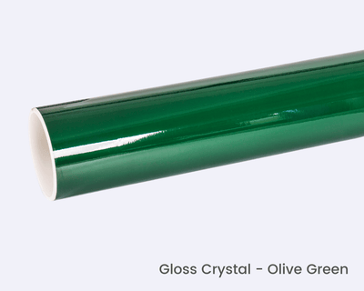 Olive Green Gloss Crystal Wrap