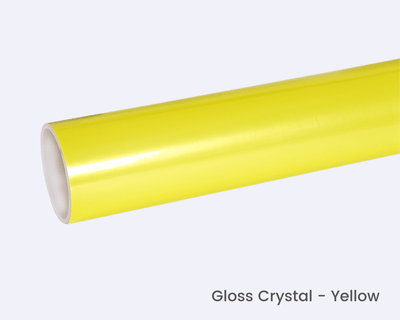 Yellow Gloss Crystal Wrap
