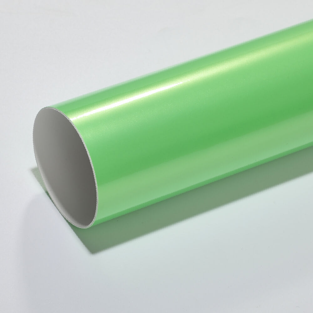 green glossy metallic vinyl wrap