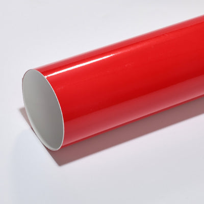 red glossy metallic vinyl wrap