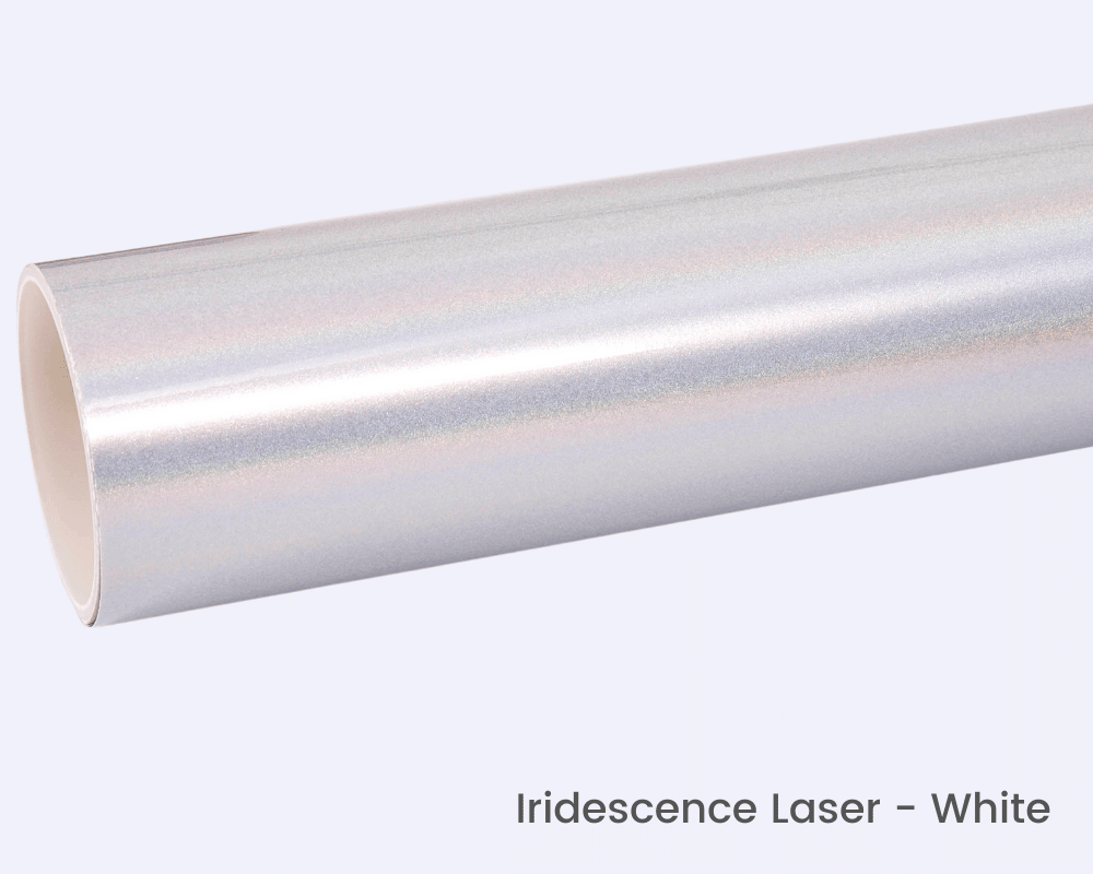 Iridescence Laser White Vinyl Wrap Film