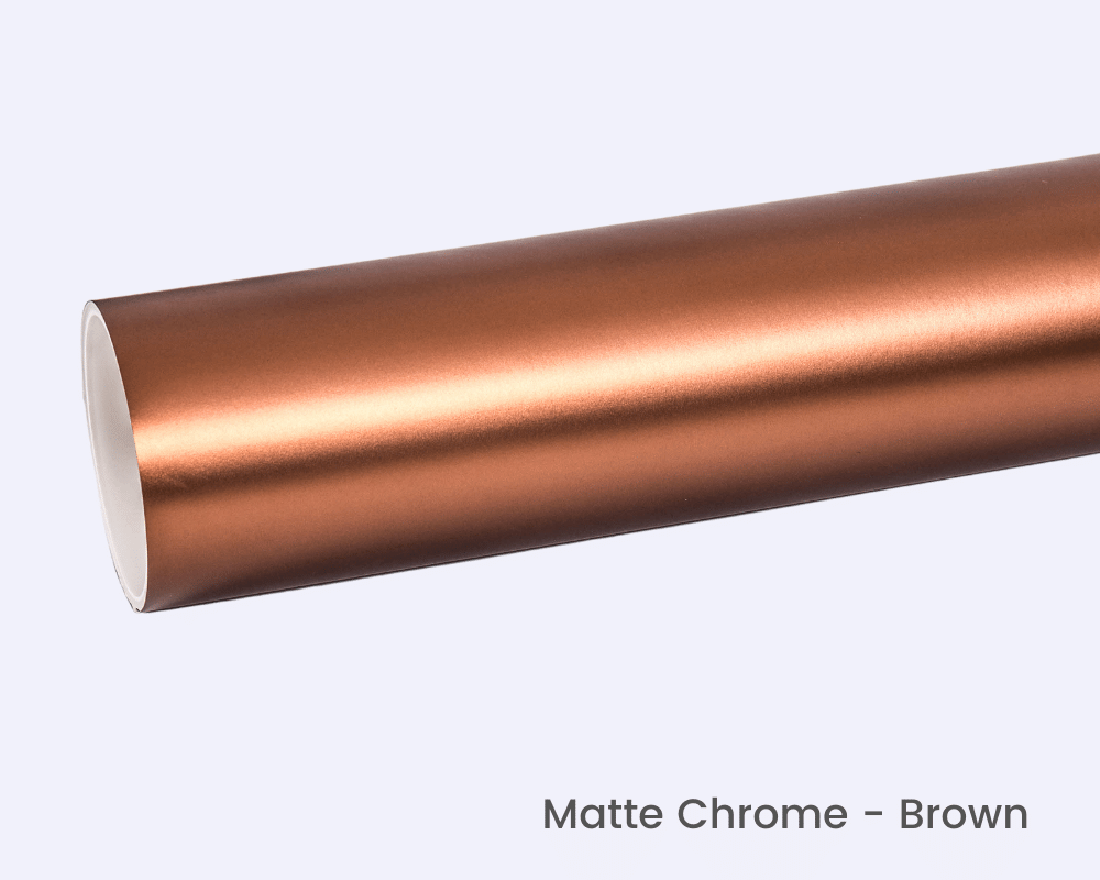 Matte Chrome Brown Vinyl Car Wrap
