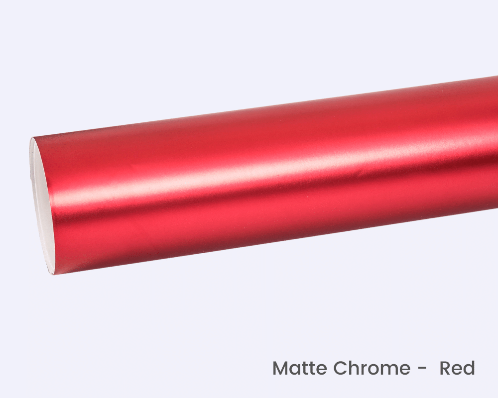 Matte Chrome Red Vinyl Car Wrap