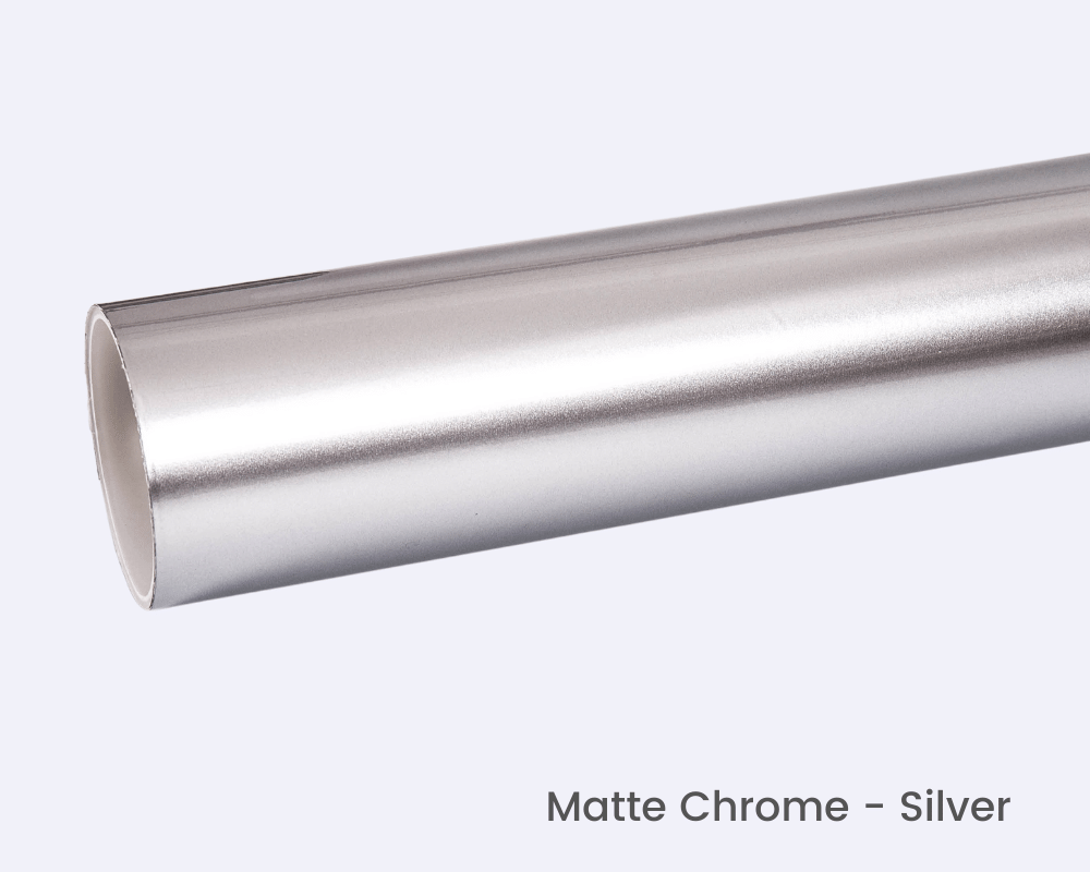 Matte Chrome SilverVinyl Car Wrap