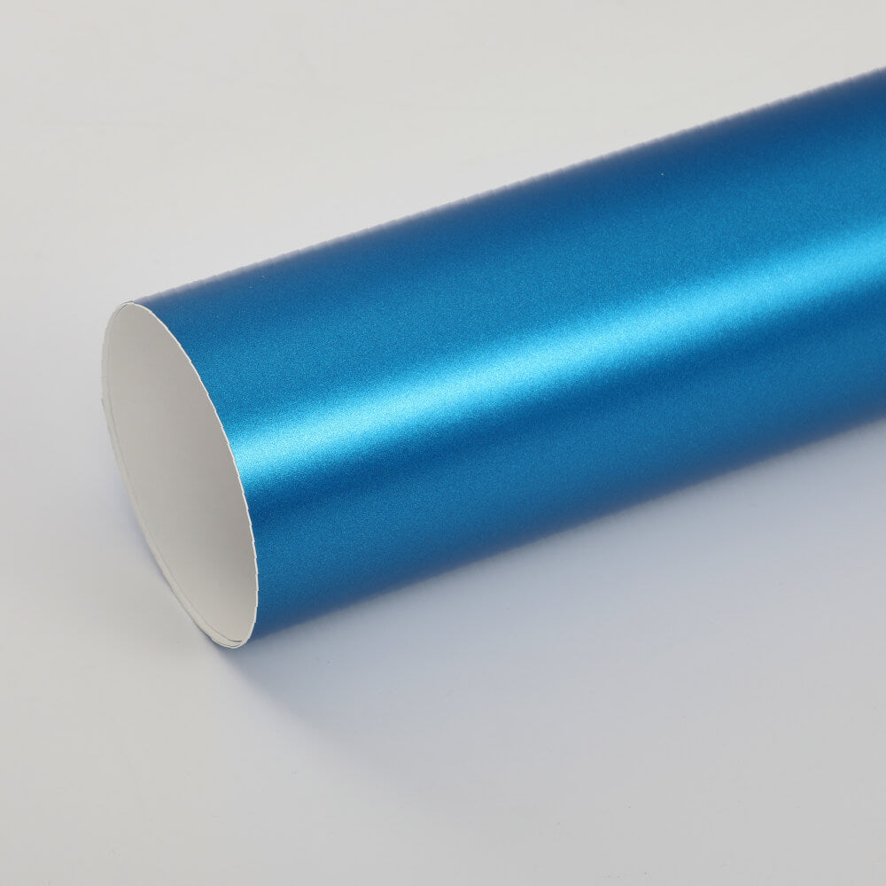 blue matte metallic vinyl wrap