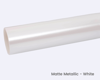 Matte Metallic White Vinyl Wrap Film