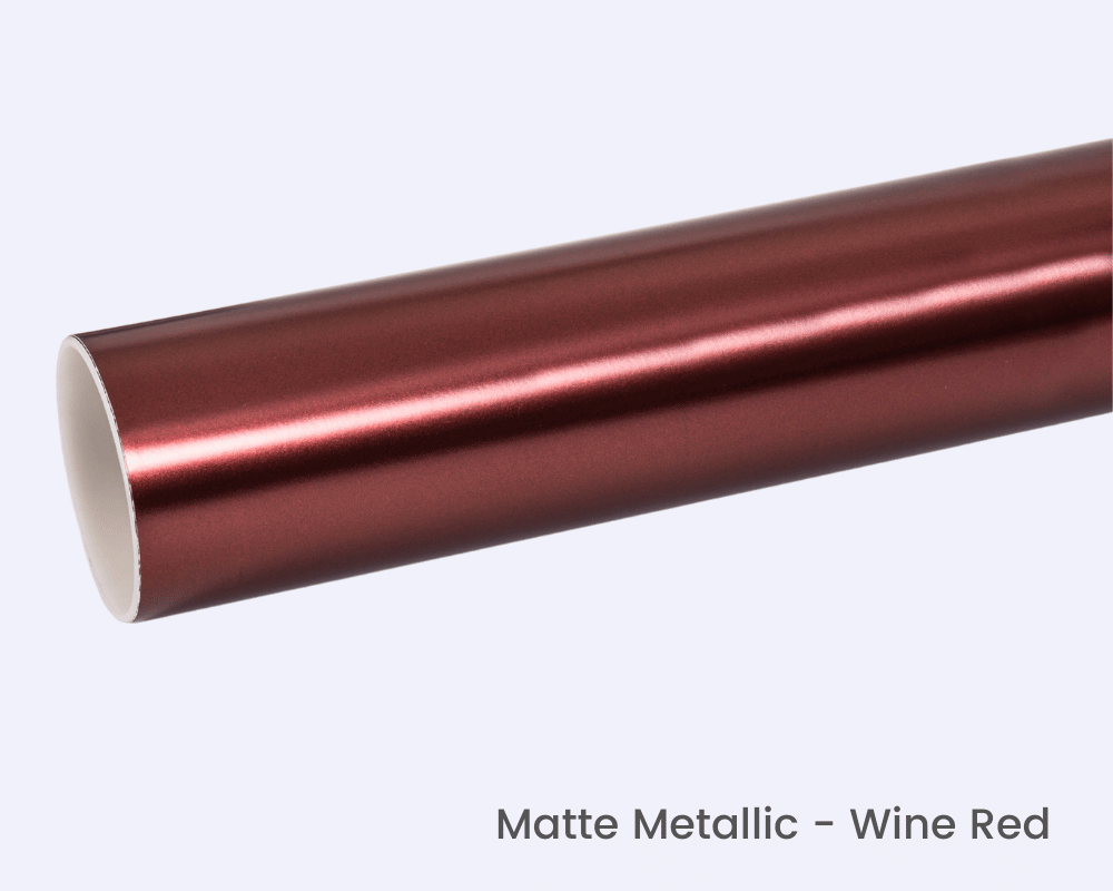Matte Metallic Wine Red Vinyl Wrap Film