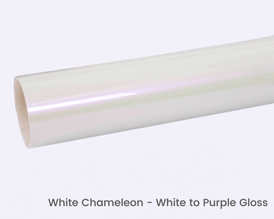 White Chameleon White to Purple Gloss viny lwrap film