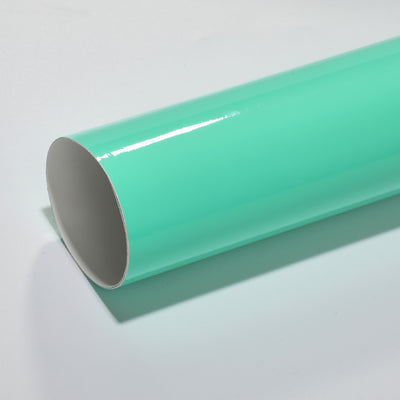 mint-green gloss crystal vinyl car wrap