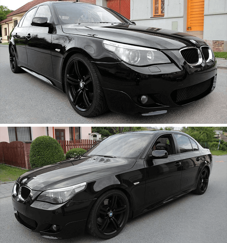 Black High Gloss Candy Vinyl Film For Vehicle Wrapping