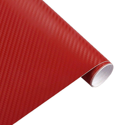 red 3d carbon fiber wrap