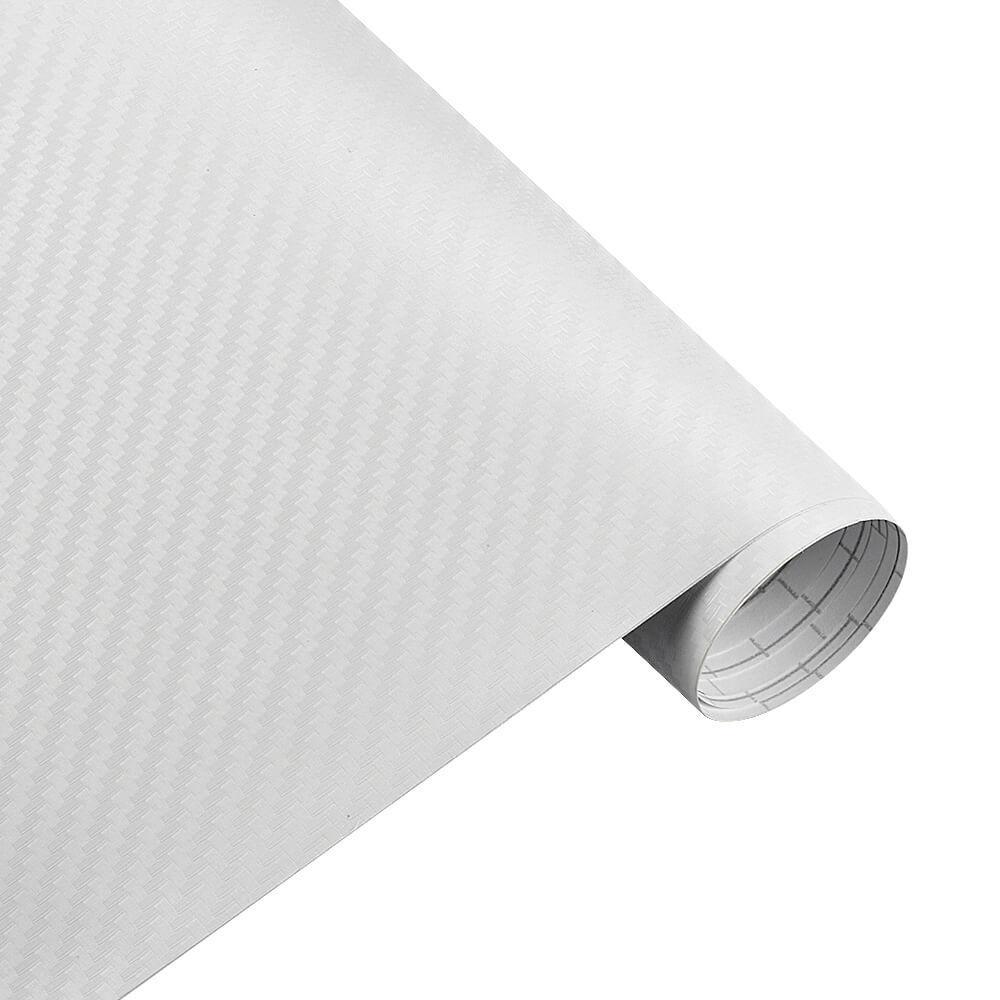 3d white carbon fiber wrap