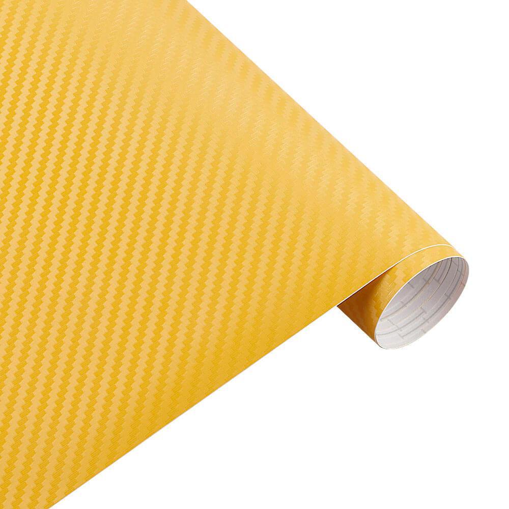 yellow 3d carbon fiber wrap