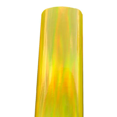 Holographic Chrome Wrap - Yellow